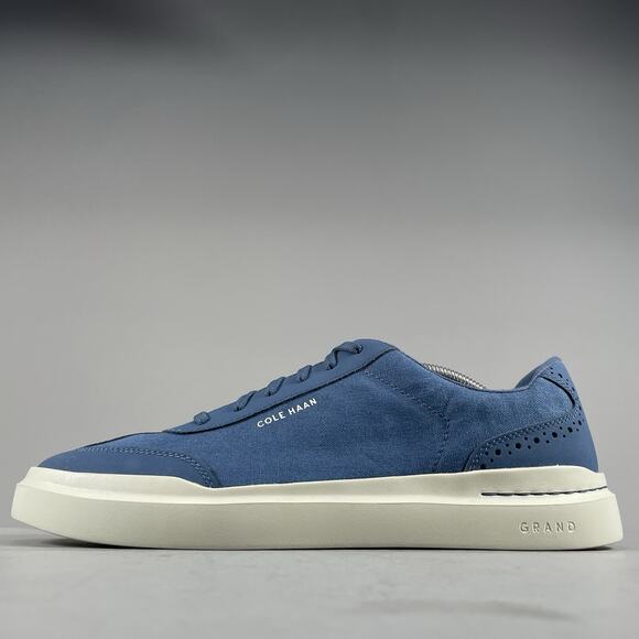 Cole Haan GrandPrø Rally Canvas T-Toe Men’s 11.5 M Blue Casual Sneakers Walking - Picture 1 of 9
